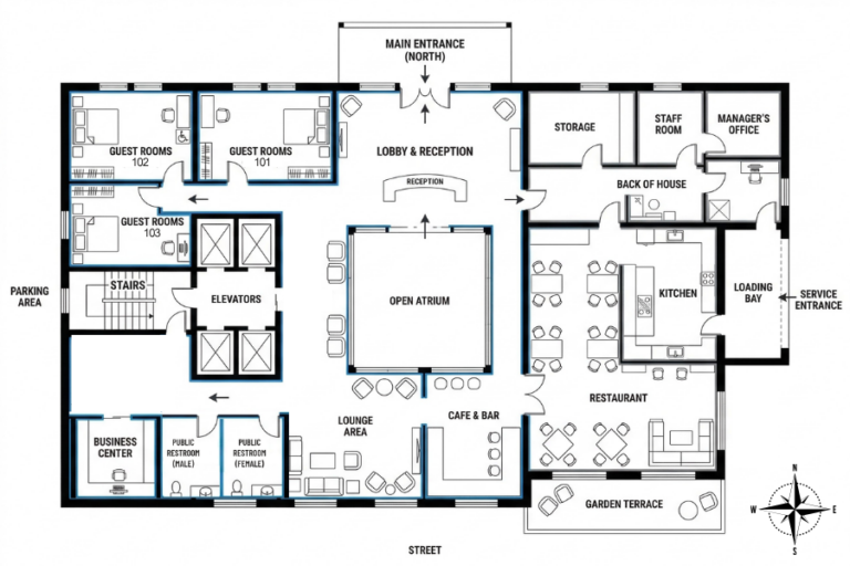 Hotel Floor Plan
