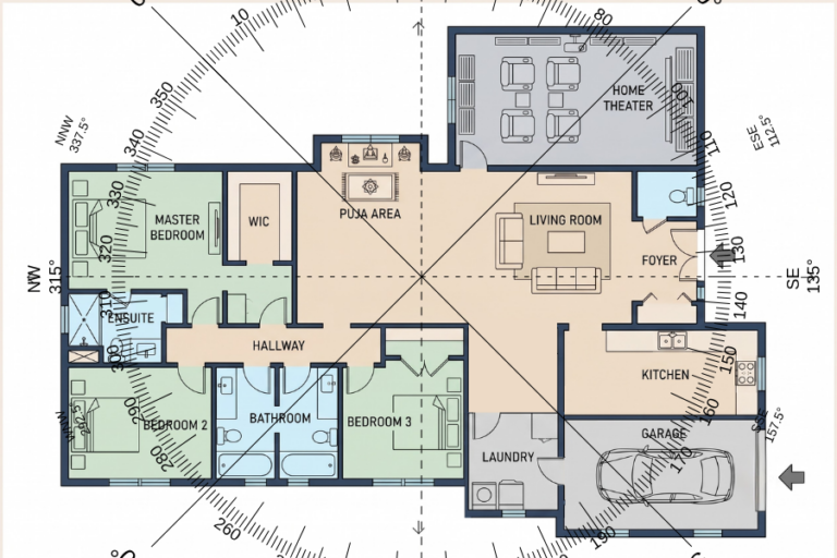 Home Floor Plan With Garage