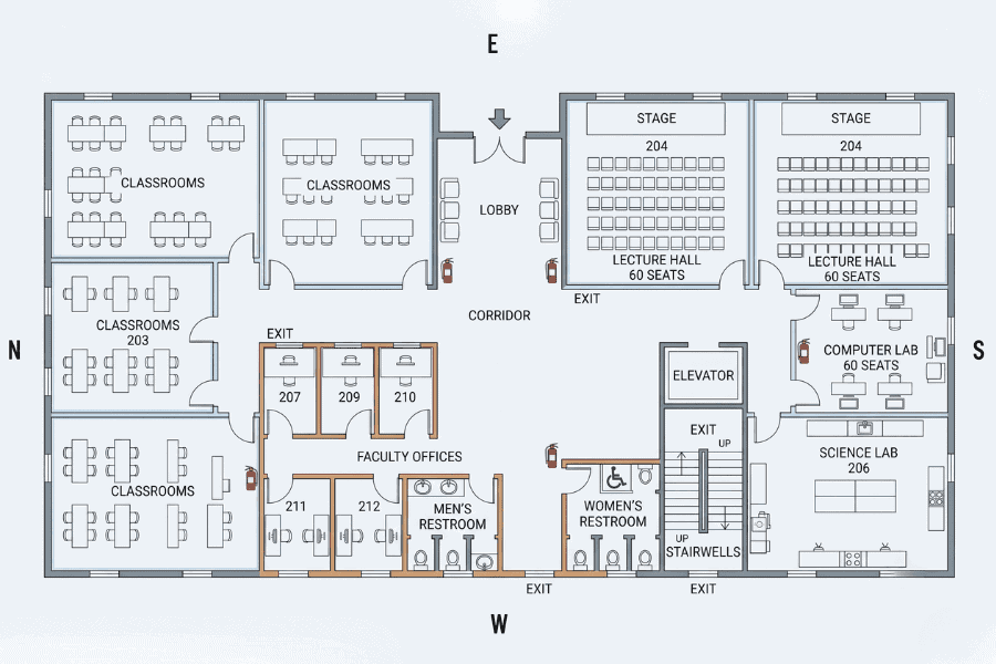School Floor Plan